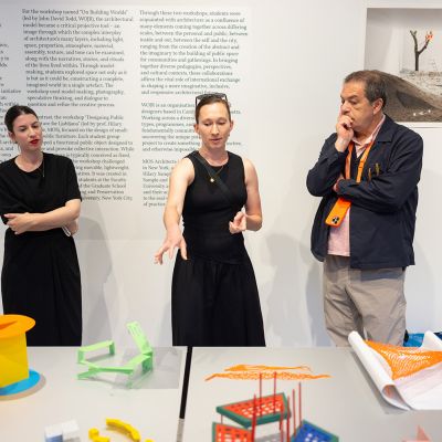 Exhibits on display in the gallery