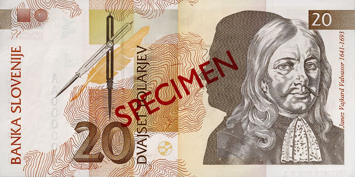 Bankovec za 20 tolarjev