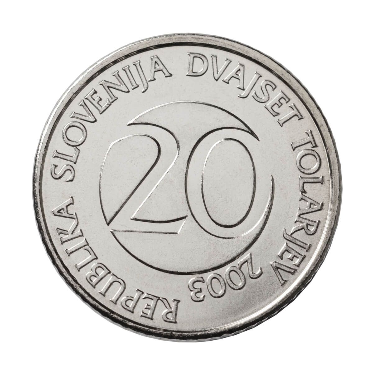 Kovanec za 20 tolarjev