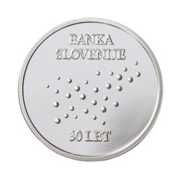 Silver medal on the 30th anniversary of Banka Slovenije