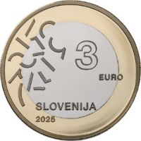 evrski kovanec za tri evra Evrospka prestolnica kulture Nova gorica