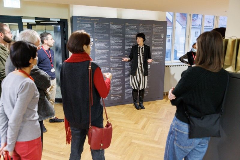 Visitors in Banka Slovenije Museum