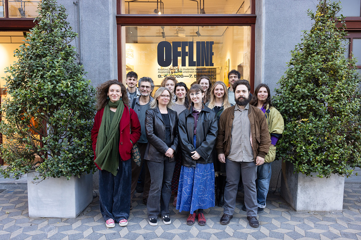 The mentor’s speech at the opening of the Offline exhibition