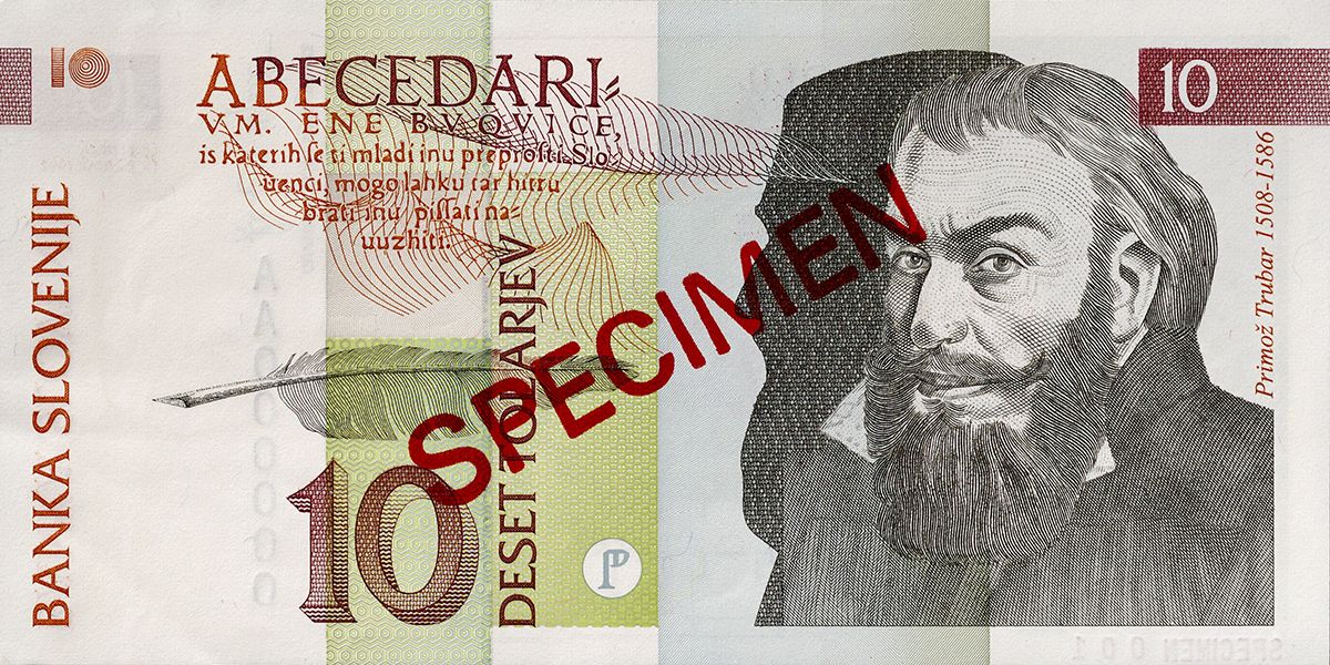 Bankovec za 10 tolarjev