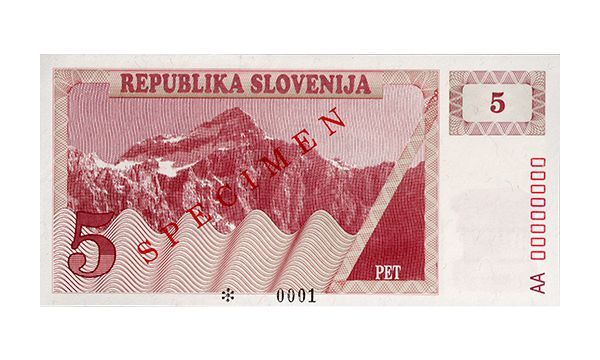 Vrednostni bon za 5 tolarjev