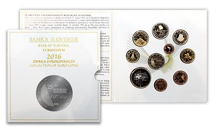 Zbirka evrskih kovancev 2016