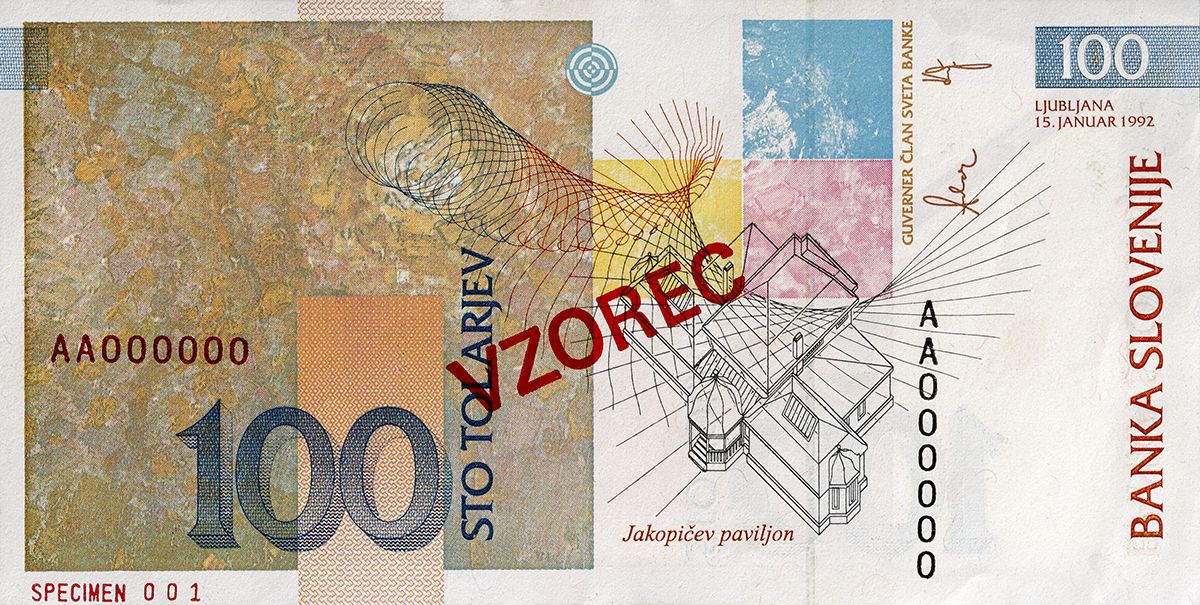 Bankovec za 100 tolarjev