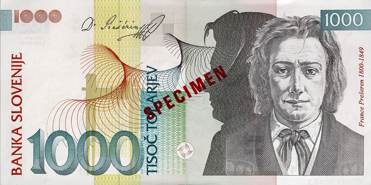 Bankovec za 1000 tolarjev