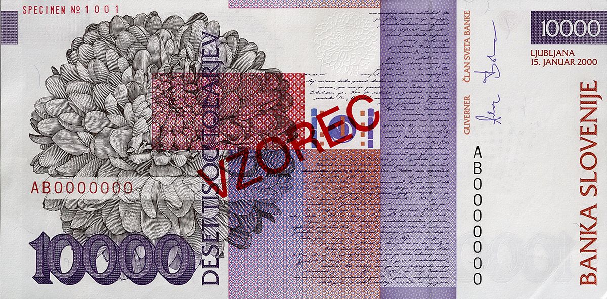 Bankovec za 10000 tolarjev