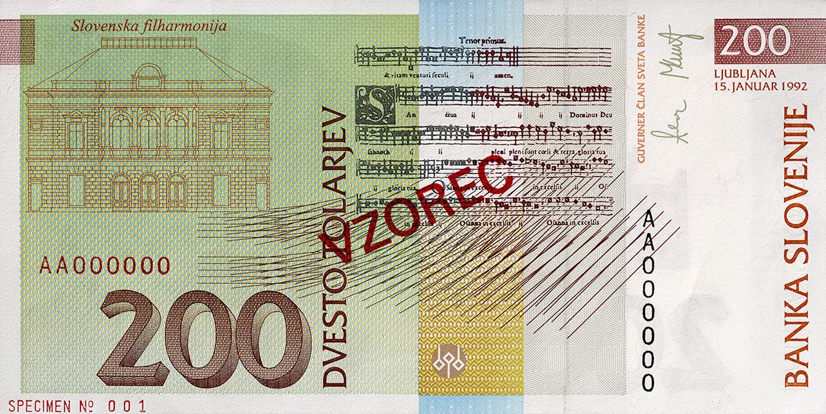 Bankovec za 200 tolarjev