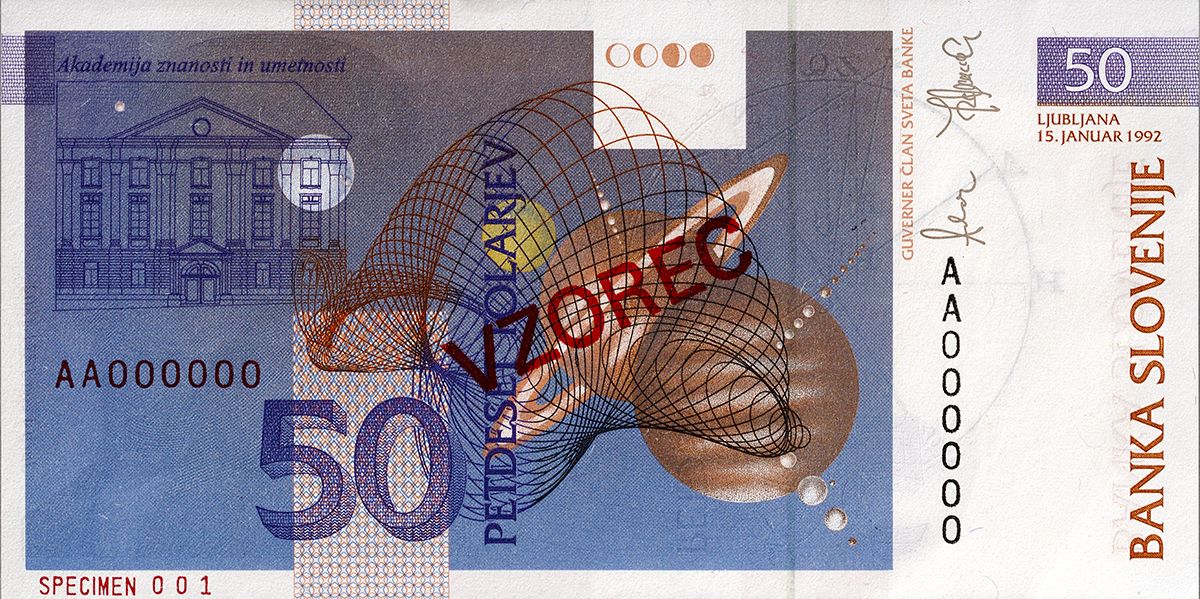 Bankovec za 50 tolarjev