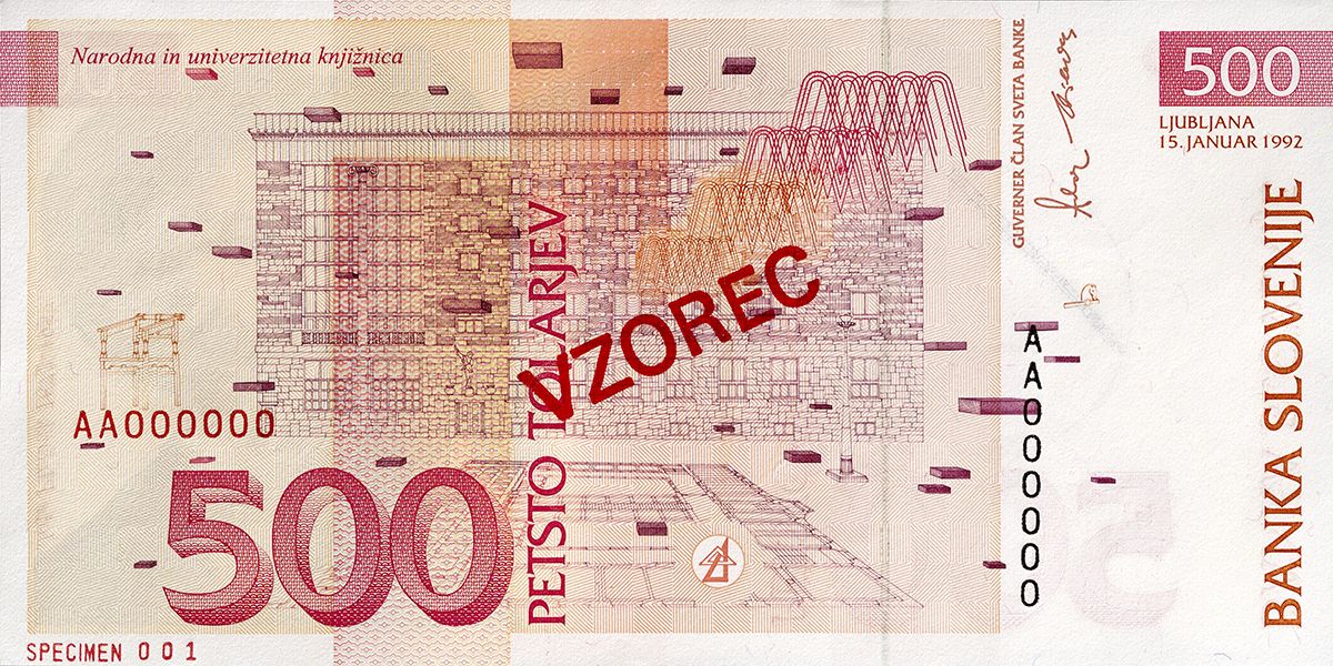 Bankovec za 500 tolarjev