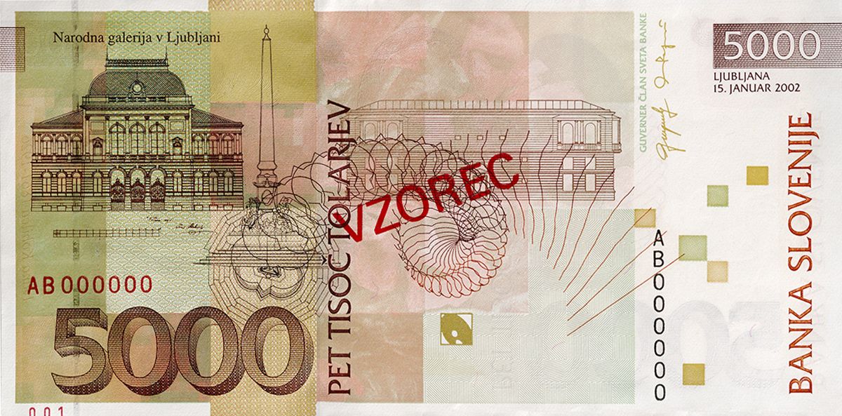 Bankovec za 5000 tolarjev