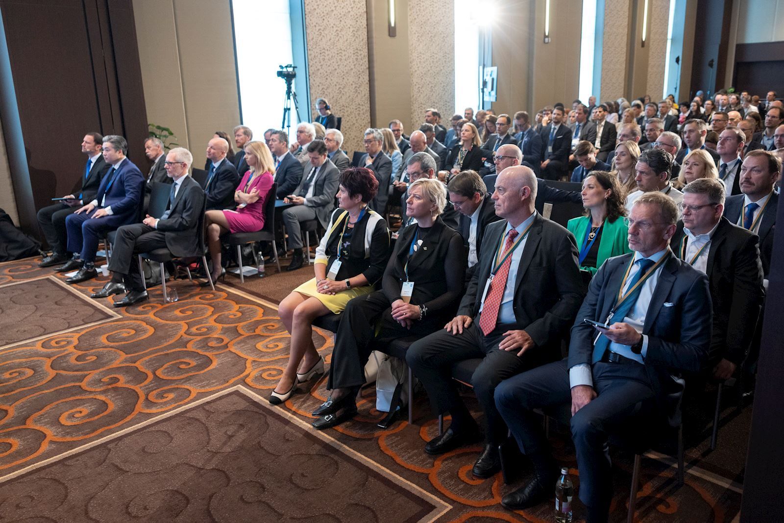 audience in the hall at Banka Slovenije and International Monetary Fund conference