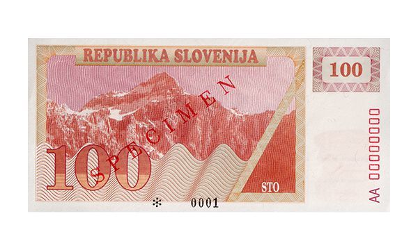 Vrednostni bon za 100 tolarjev