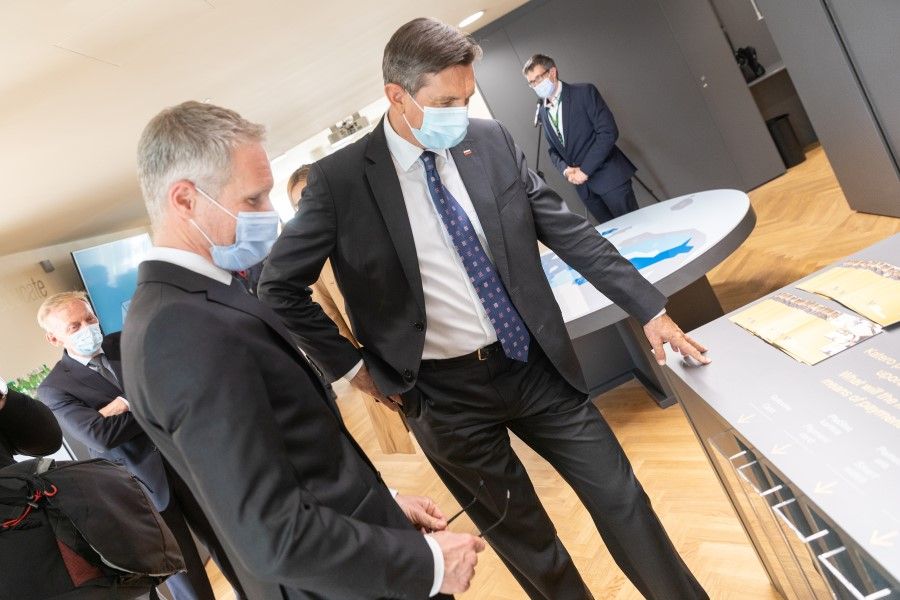 Governor and President in Banka Slovenije Museum