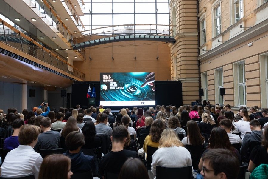 Audiance at Pošta Slovenije hall