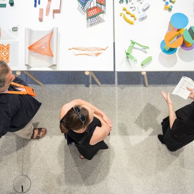 Exhibits on display in the gallery