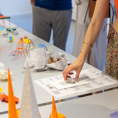 Exhibits on display in the gallery