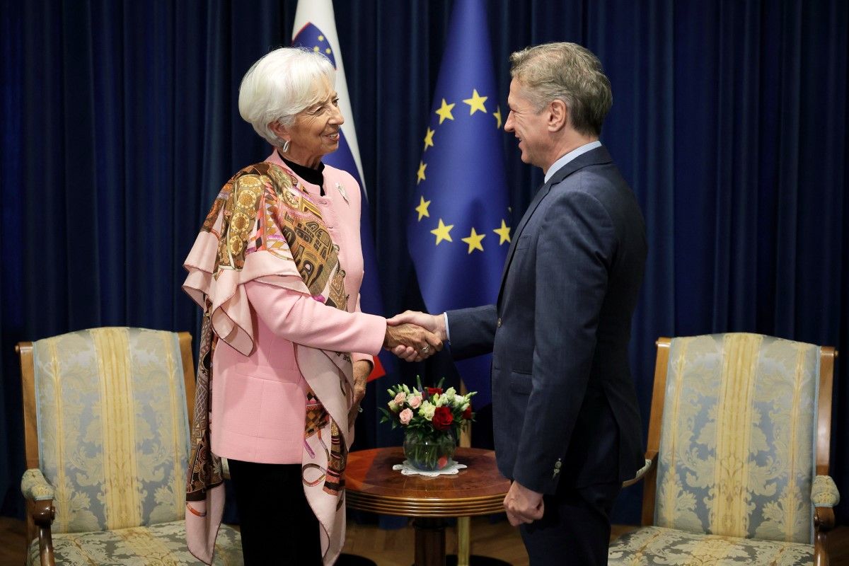 Rokovanje predsednika vlade s predsednico ECB