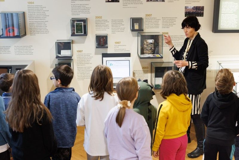 Children in Banka Slovenije Museum