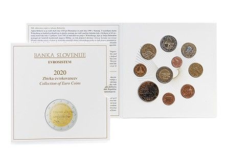 Zbirka evrskih kovancev 2020