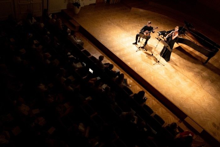 Performers on stage