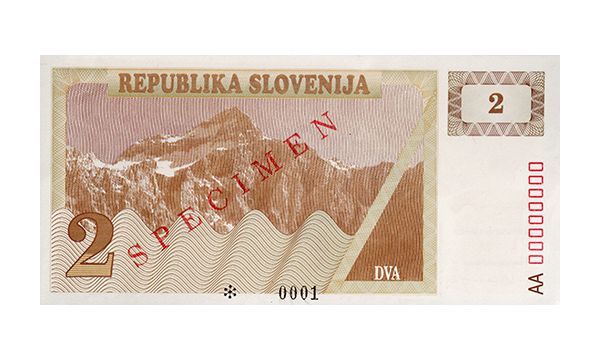 Vrednostni bon za 2 tolarja
