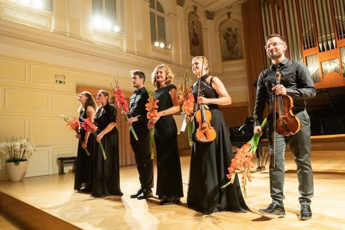 Performers on stage